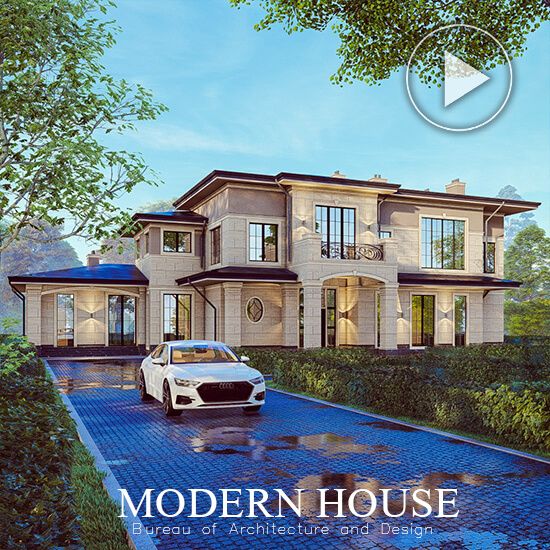 Country house in the style of Modern classicism